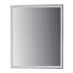 Зеркало АСБ-Мебель Марика 70 710х850 мм с подсветкой белое с сенсорным выключателем
