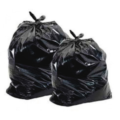 Мешки для мусора "майка", 30л, 25шт., 8мкм, черные, (уп.)