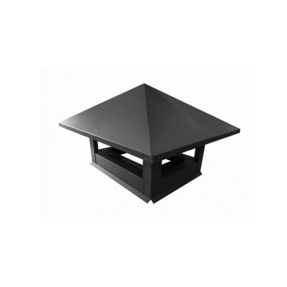 Дымник на трубу 910х510 мм 0,5 Satin с пленкой Ral 7024 мокрый асфальт ...