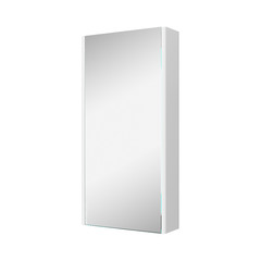 Зеркальный шкаф Velvex Klaufs 400 мм белый