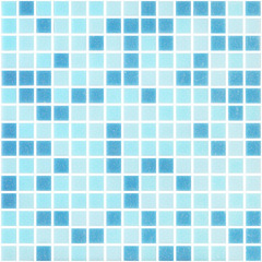 Мозаика Corsa Deco Aqua голубой микс из стекломассы 327х327х4 мм матовая