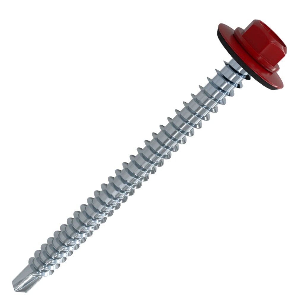 Саморезы по металлу с буром Daxmer 5,5х25 мм RAL 3005 250 шт — купить в ...