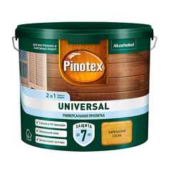 Антисептик Pinotex Universal 2 в 1 декоративный для дерева карельская сосна 2,5 л