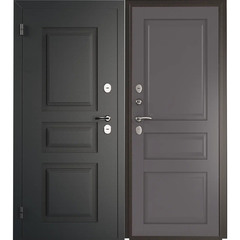 Дверь входная с терморазрывом Промет Норд левая букле графит - нубук графит 880х2050 мм