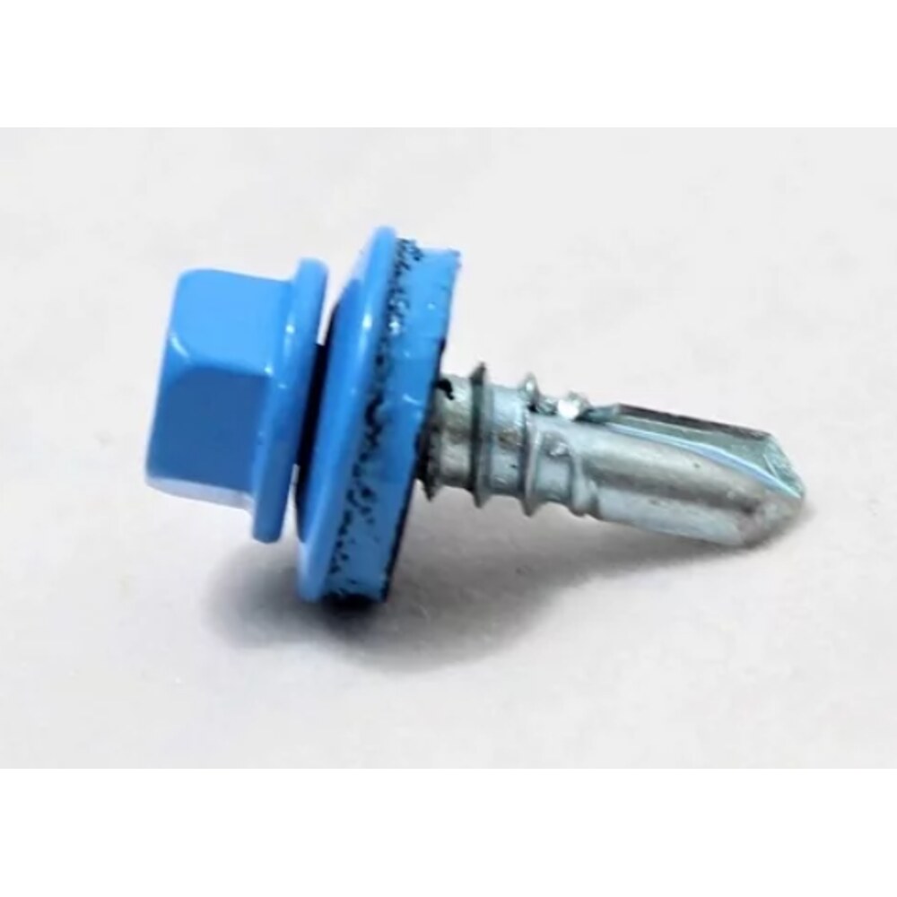 Саморезы по металлу с буром Daxmer 5,5х19 мм RAL 5015 250 шт. — купить ...