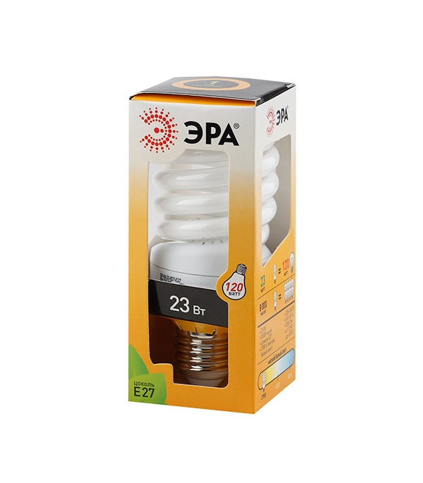 Лампа энергосберегающая E27, 23W, SP-M , 2700K (теплый свет), ЭРА ...