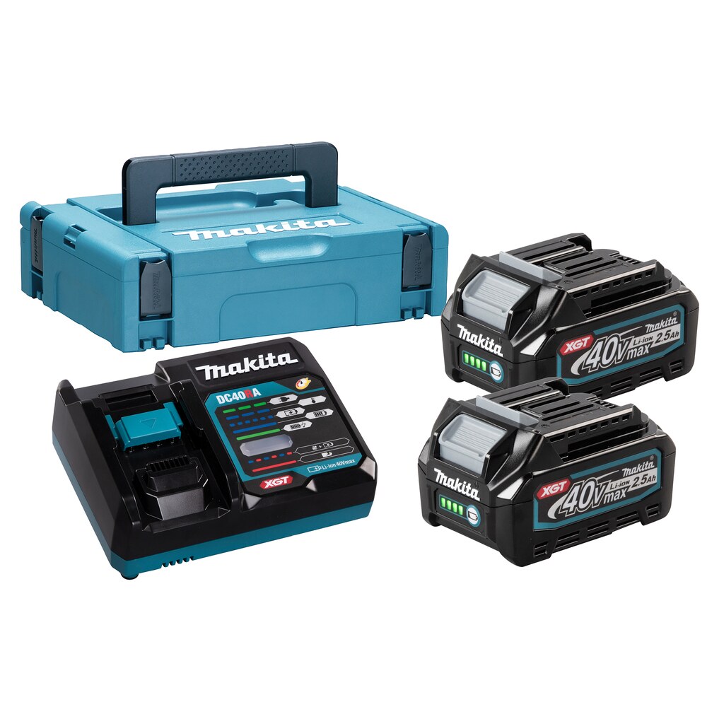 фото Аккумулятор makita (191j83-2) 40в 2,5ач li-ion с зарядным устройством в комплекте (2 шт.)