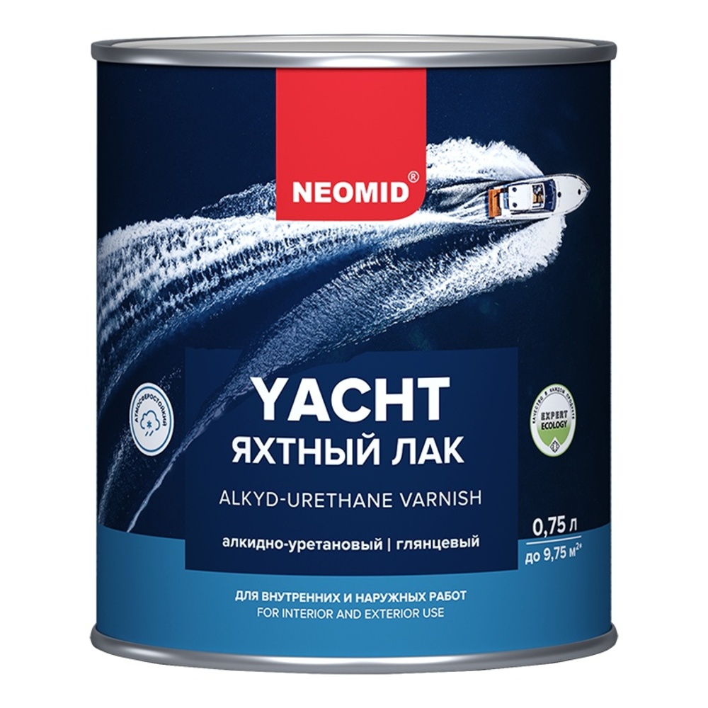 Лак яхтный Neomid алкидно-уретановый глянцевый 0,75 л — купить в Москве ...