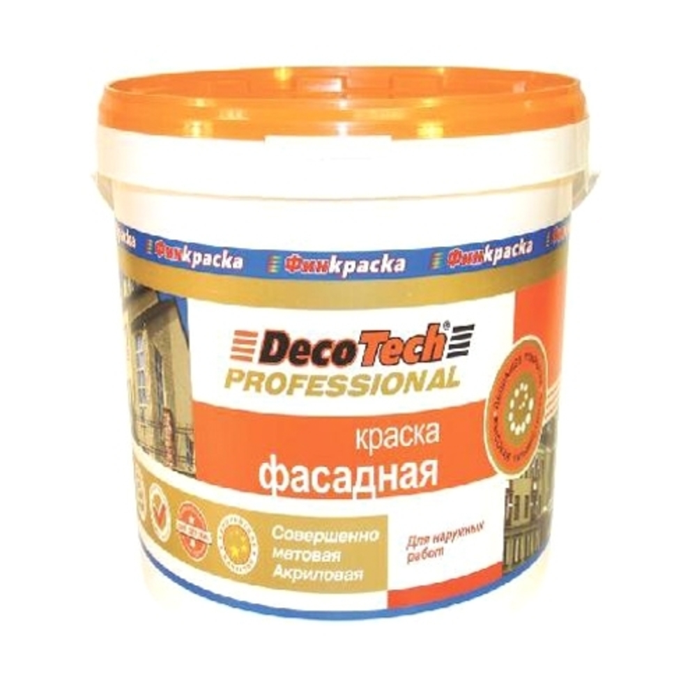 Краска ВД DecoTech Фасадная база LС 3,0 л — купить в Санкт-Петербурге ...