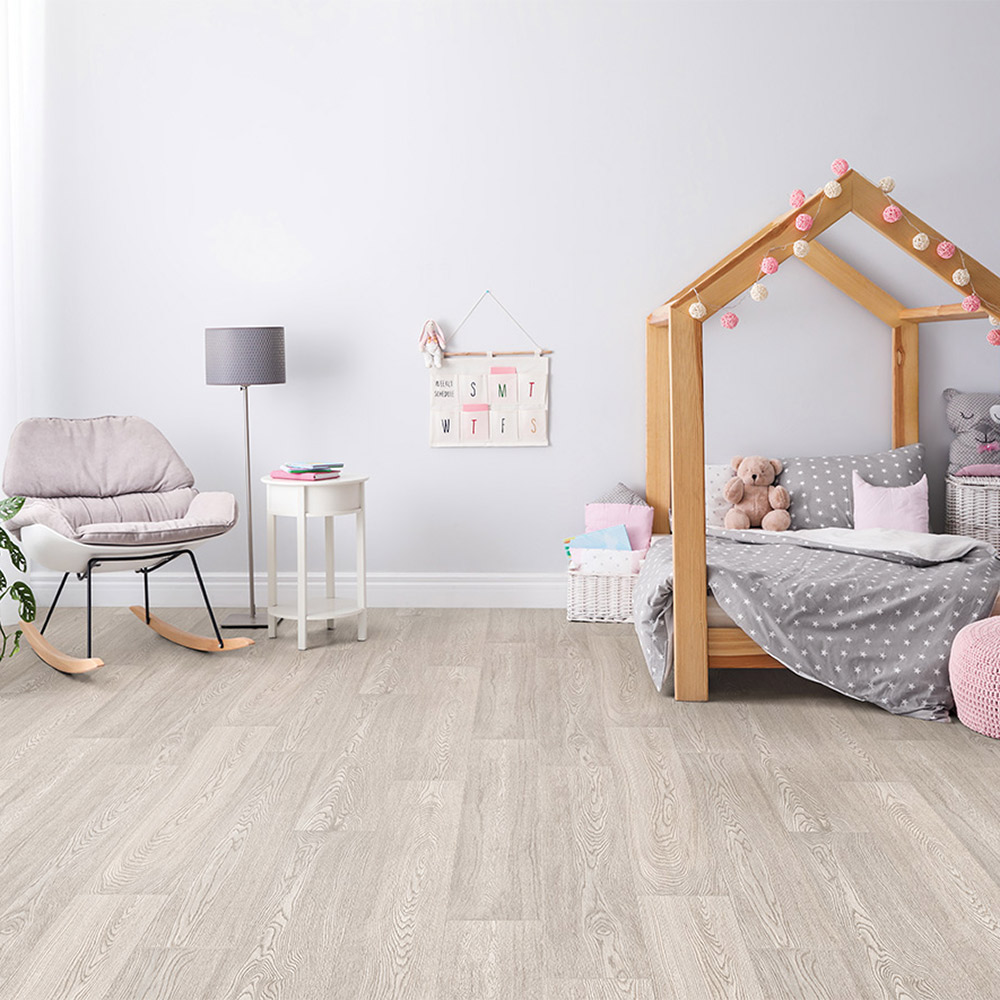

Линолеум бытовой 3 м Juteks Just Grey Oak антистатический, Серый