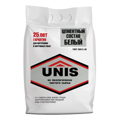 Цементный состав белый UNIS 5 кг