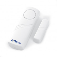 Звонок электрический Feron дверной сигнализация 1 мелодия белый громкоcть 90dB 007-D 23602