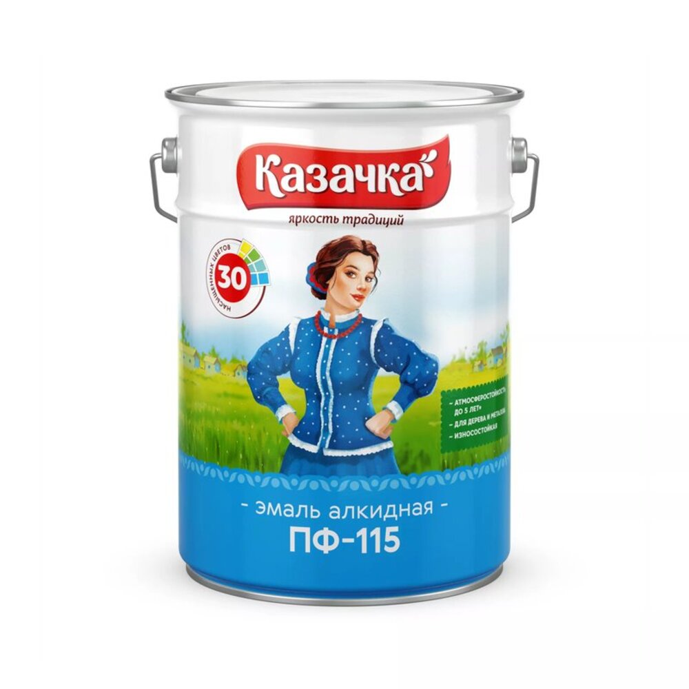 Эмаль Казачка ПФ-115 слоновая кость 6 кг — купить в Санкт-Петербурге ...