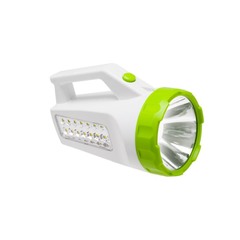 Фонарь светодиодный аккумуляторный прожектор с боковым светильником 240лм