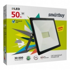 Прожектор светодиодный 50 Вт 6500K IP65 Smartbuy (SBL FLSMD 50 65K) черный