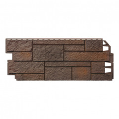 Панель фасадная VOX Solid Sandstone Dark Brown 1х0,42 м