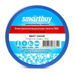 Изолента Smartbuy 0,13х15 мм 10 м синяя (SBE-IT-15-10-db)