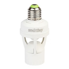 Датчик движения Smartbuy для цоколя E27 1200 Вт IP44 до 12 м от 5 сек до 7 мин инфракрасный (sbl-ms-010)