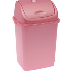 Ведро для мусора Камелия 8л розовый перламутр
