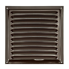 Решетка вентиляционная Эра 1515 мЭ с сеткой 150х150 мм коричневая