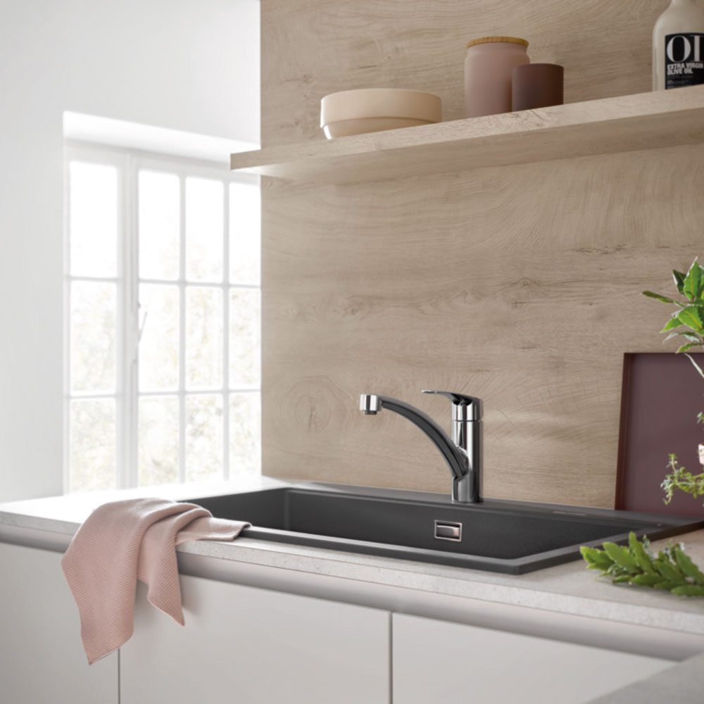 фото Смеситель для кухни grohe eurosmart (33281003) однорычажный хром