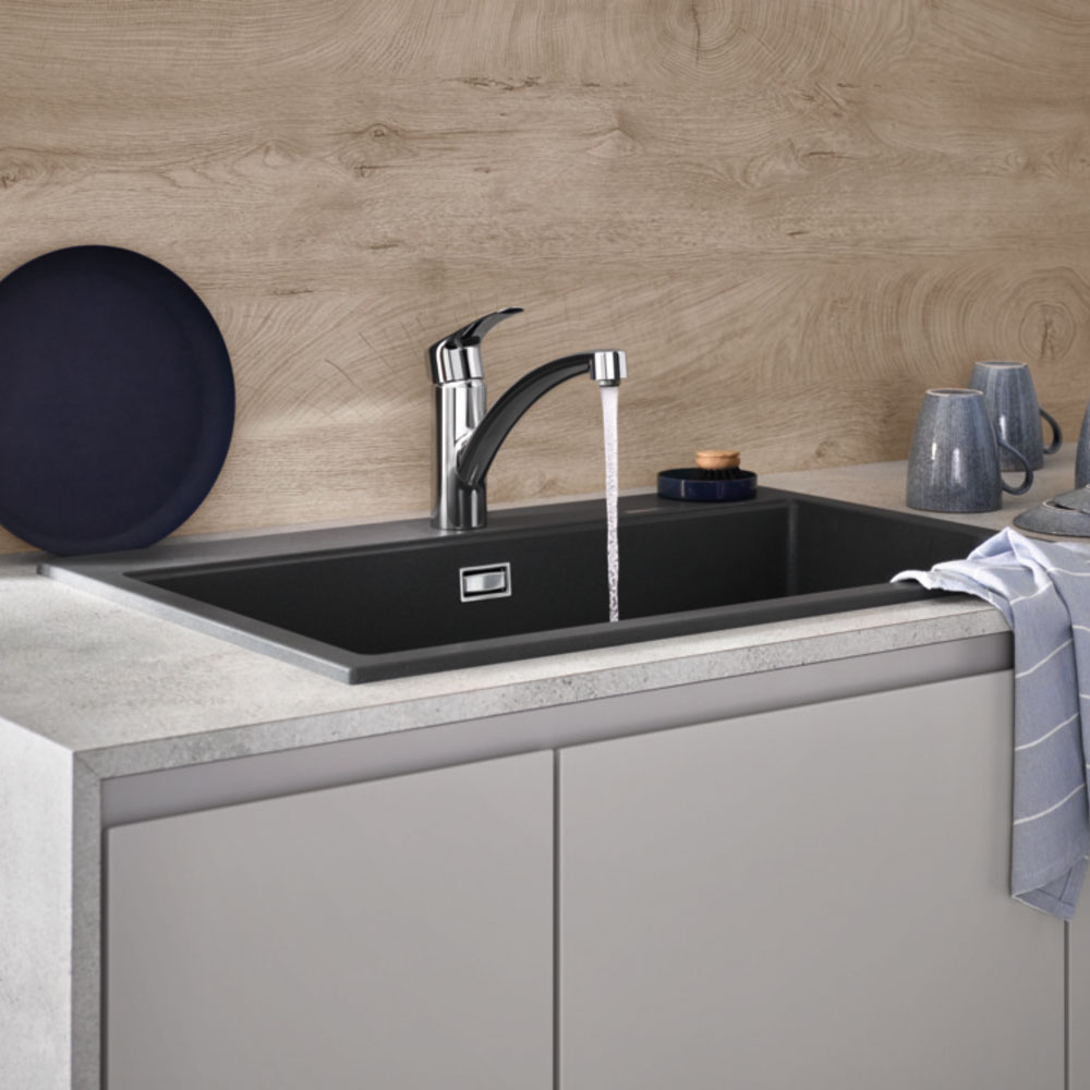 фото Смеситель для кухни grohe eurosmart (33281003) однорычажный хром