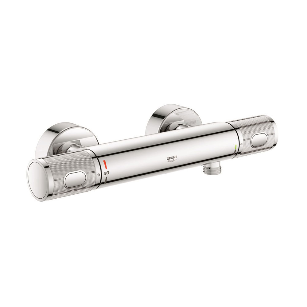 фото Смеситель для душа без излива grohe grohtherm 1000 performance 34776000 с термостатом без лейки