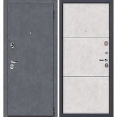 Дверь металлическая Монтана бетон снежный левая 860х2050 мм
