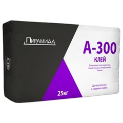 Клей для пенобетона ЕК Пирамида А300 25 кг