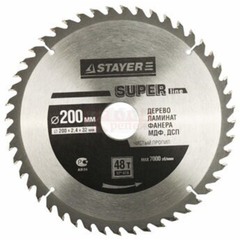 Диск пильный по дереву Stayer Super Line 200х32 мм 48Т (368202003248)