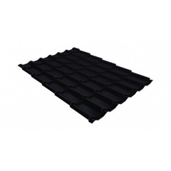 Металлочерепица классик Rooftop Matte 0,5 мм RAL 9005 черный