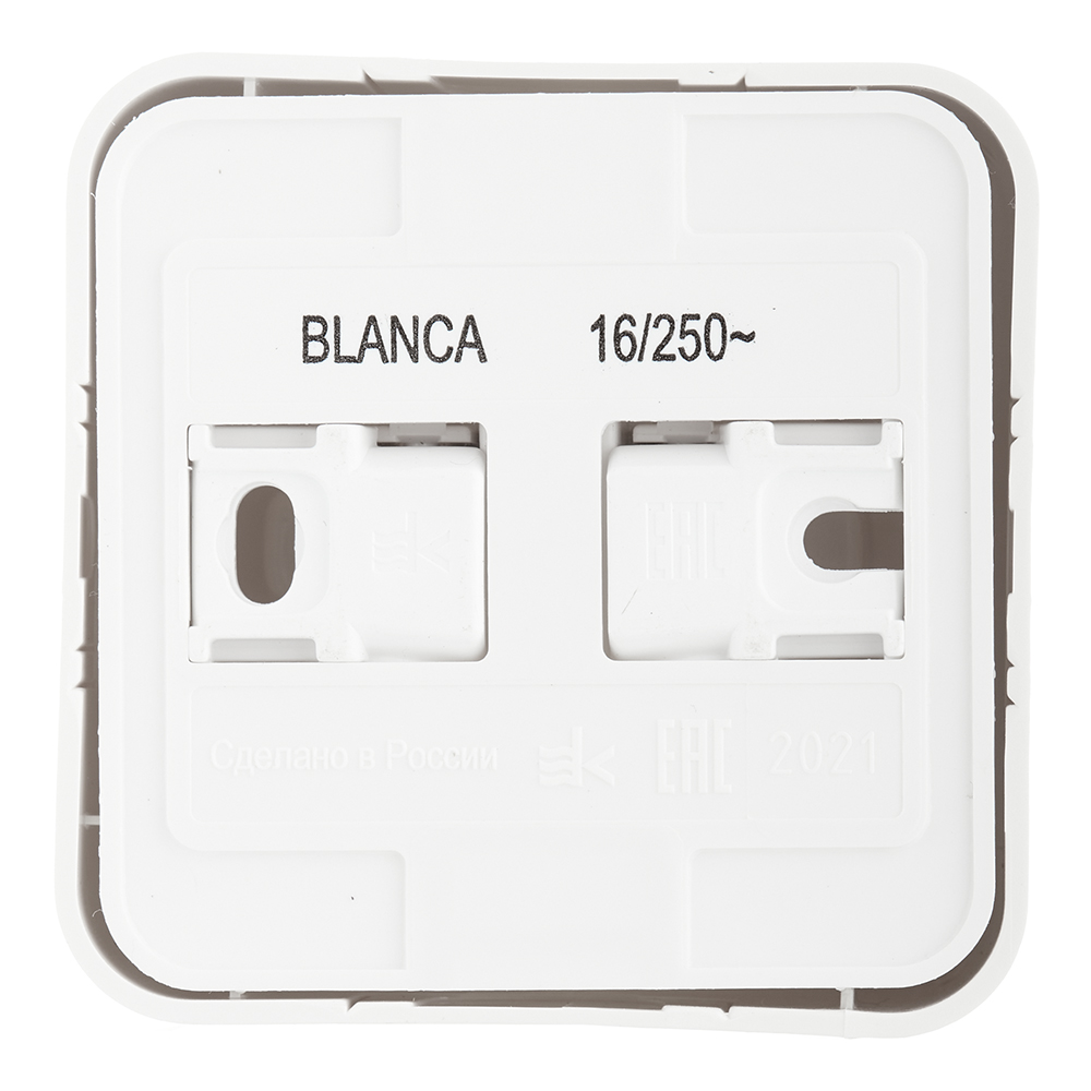 фото Розетка schneider electric blanca blnra000113 открытая установка алюминий без заземления ip20