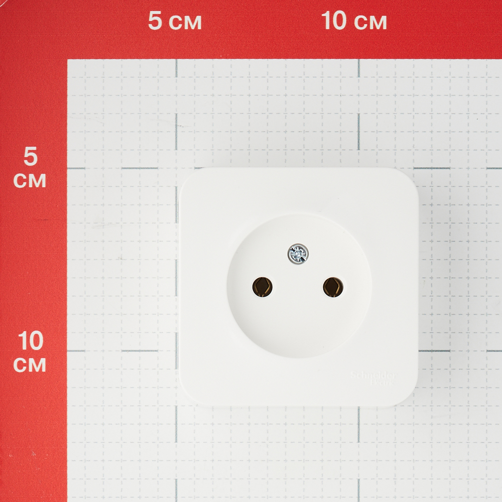 фото Розетка schneider electric blanca blnra000112 открытая установка молочная без заземления ip20