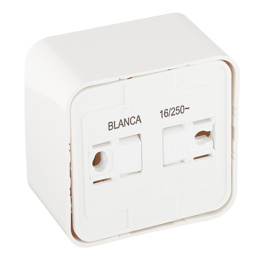 фото Розетка schneider electric blanca blnra010112 открытая установка молочная с заземлением ip20