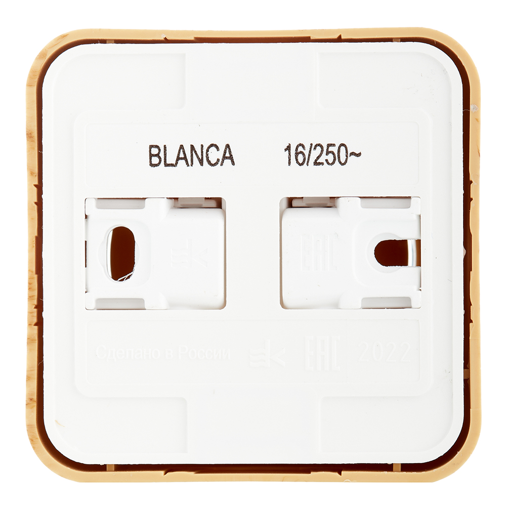 фото Розетка schneider electric blanca blnra110115 открытая установка ясень с заземлением ip20 компакт