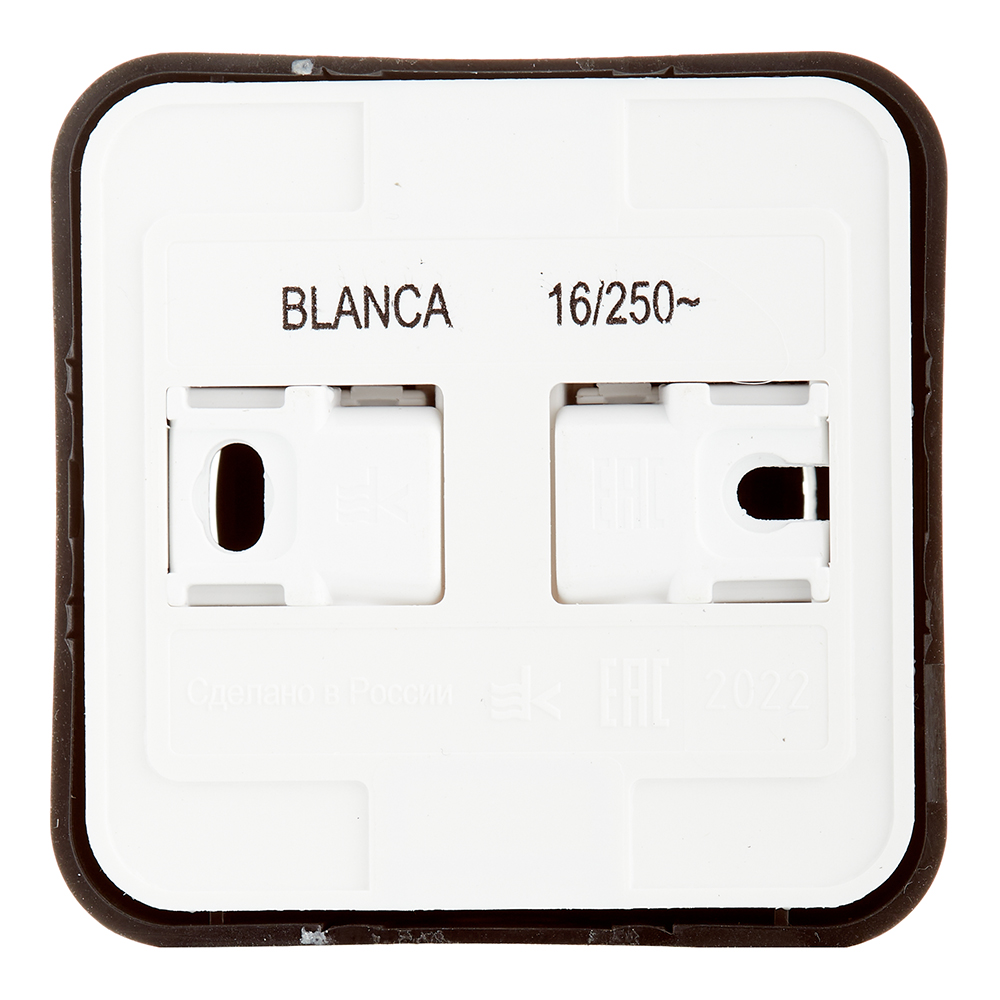 фото Розетка schneider electric blanca blnra111116 открытая установка антрацит с заземлением ip20 со шторками компакт