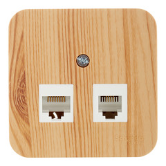 Розетка компьютерная Systeme Electric Blanca BLNIA045455 открытая установка ясень IP20