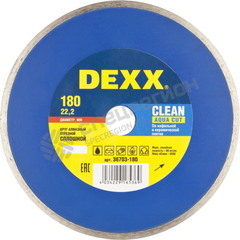 Диск алмазный Dexx 180х7х22 мм сухая влажная резка
