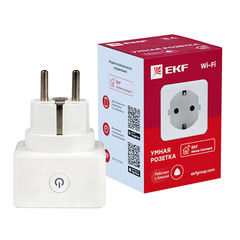 Розетка EKF Connect белая (RCS-1-WF) умная