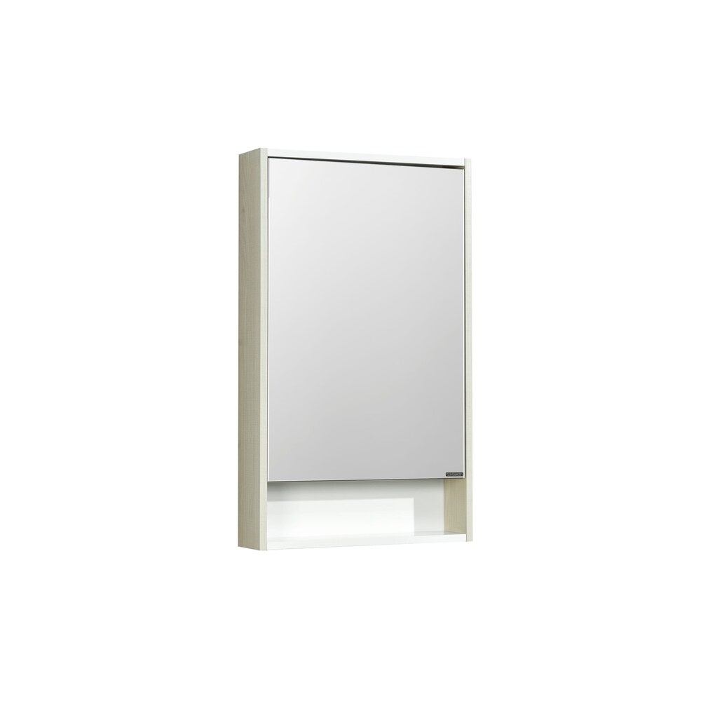 Зеркальный шкаф Aquaton Рико 50 белый, ясень фабрик (1a212302rib90)