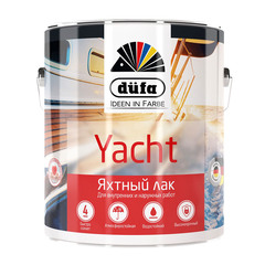 Лак алкидно-уретановый яхтный Dufa Yacht бесцветный 2 л полуматовый