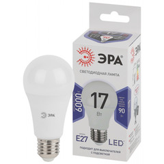 Лампа светодиодная ЭРА STD LED A60-17W-860-E27 17Вт груша холодный дневной свет