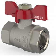 Кран шаровый V&G 3/4 ВР х 3/4 ВР бабочка