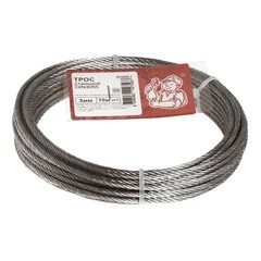 Трос стальной DIN 3055 3 мм 10 м (249430)