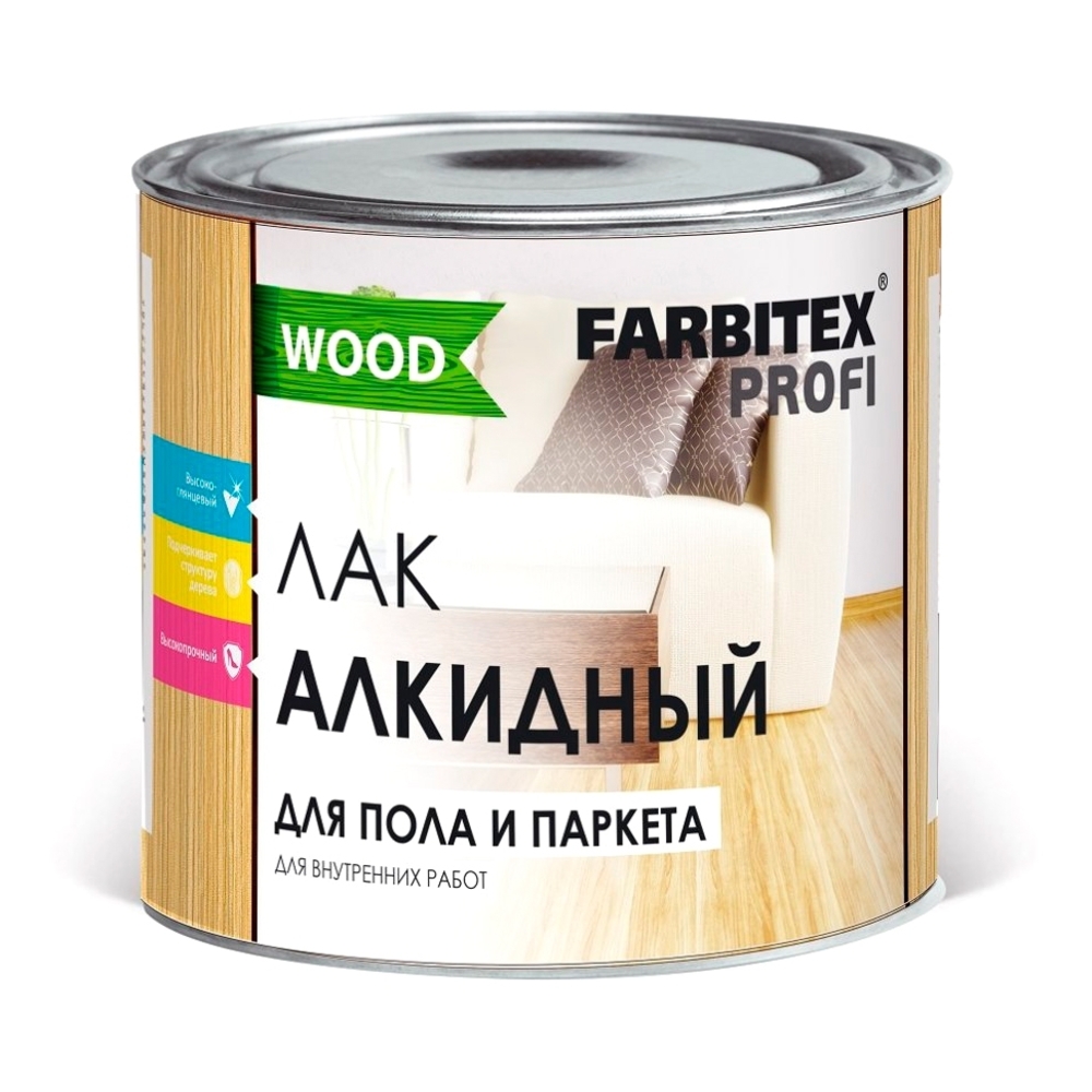 Лак паркетный алкидный Farbitex Profi Wood 19 л — купить в Петровиче в Санкт Петербурге цена 2026