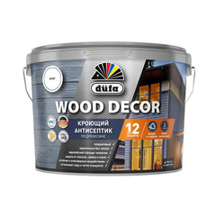 Антисептик Dufa Wood Decor кроющий декоративный для дерева база 1 белый 2,5 л