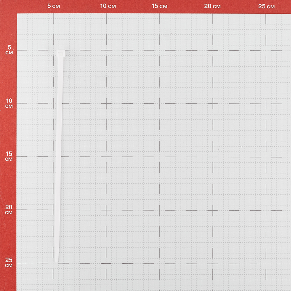 фото Стяжка кабельная европартнер 200х4,8 мм нейлонoвая белая (100 шт.)