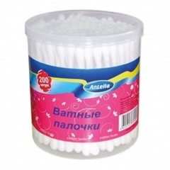 Ватные палочки Antella стакан (200 шт.) (70561)