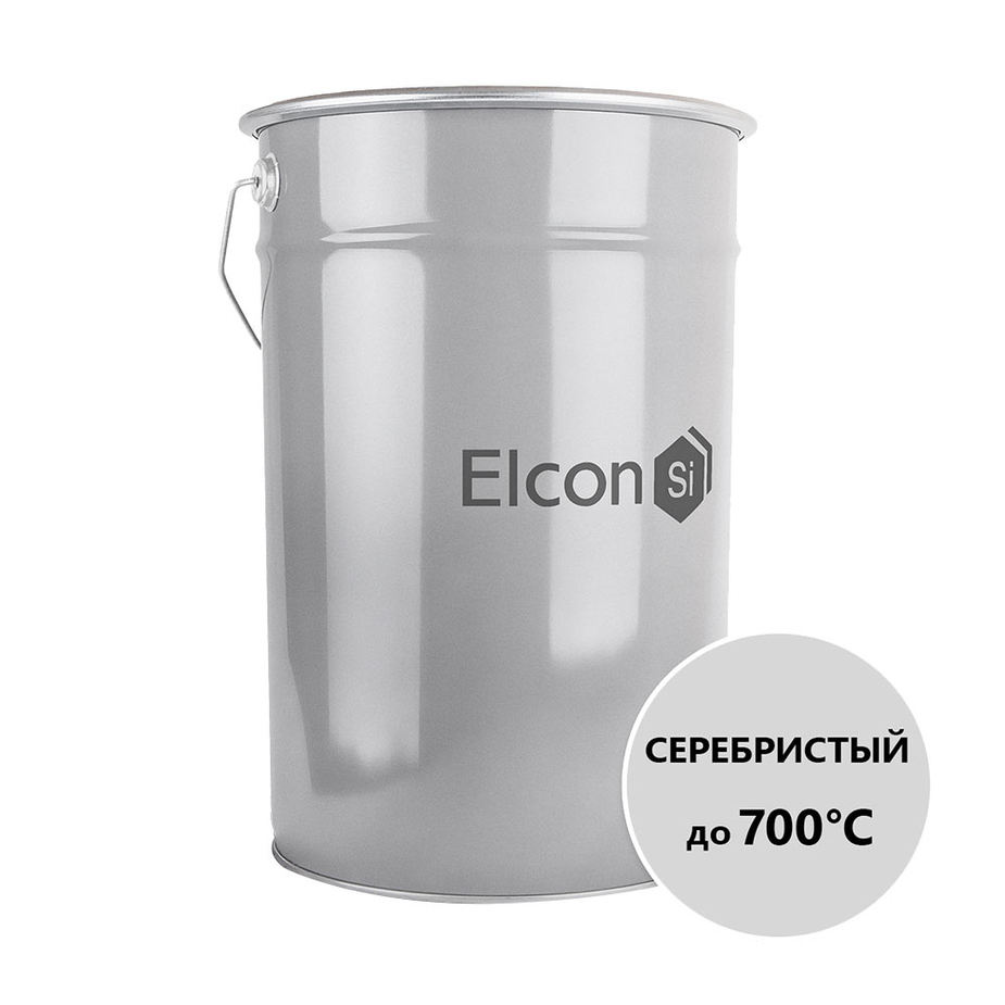  термостойкая Elcon Max Therm 700 градусов серебристая 25 кг .