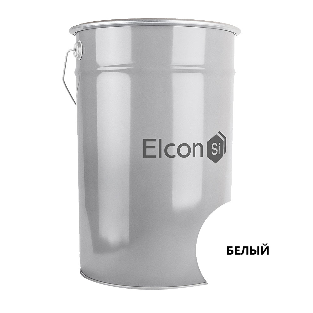 фото Грунт-эмаль по ржавчине elcon 3 в 1 матовая белая ral 9003 25 кг